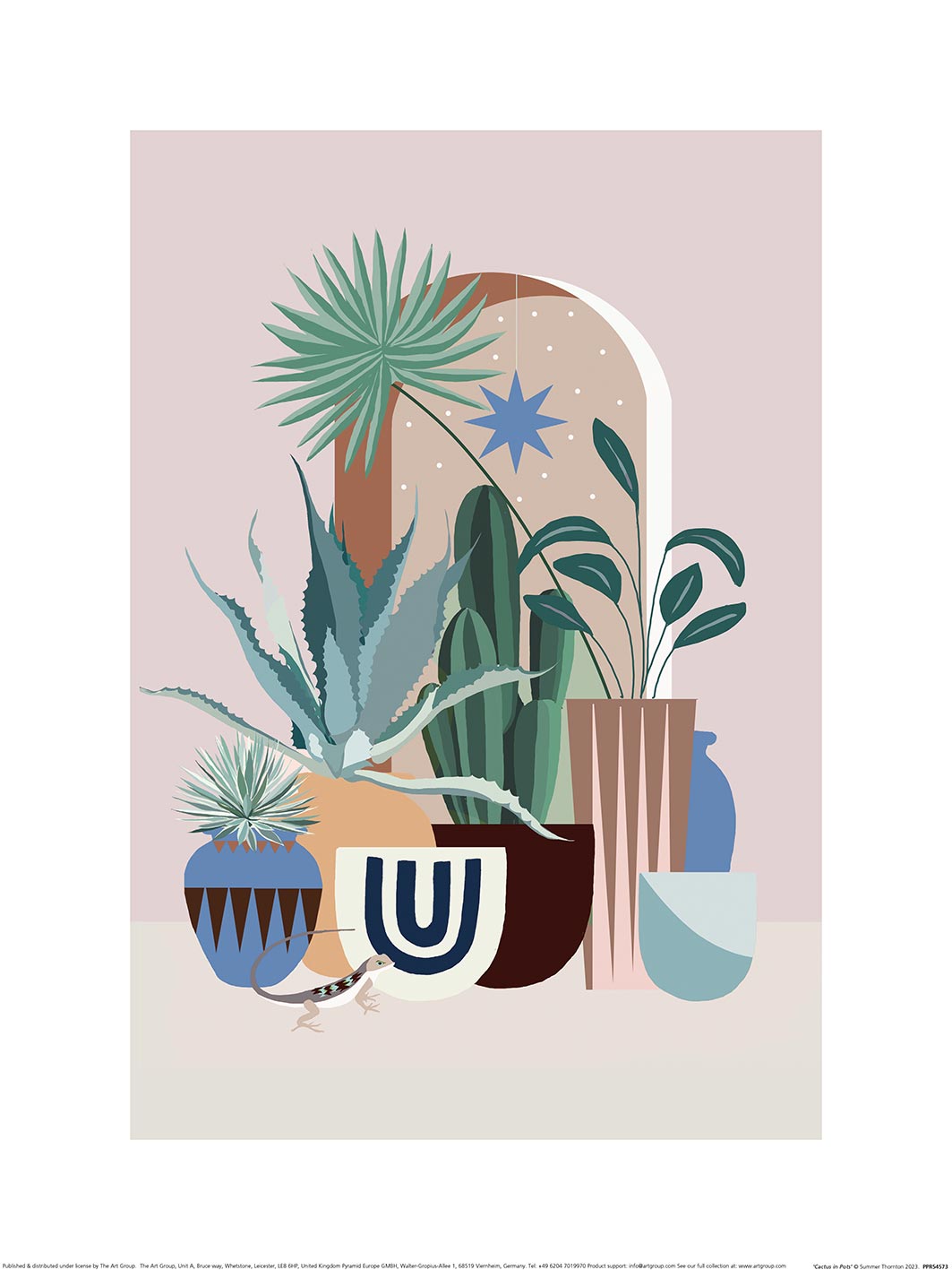 Summer Thornton (Cactus in Pots) Art Print | The Art Group