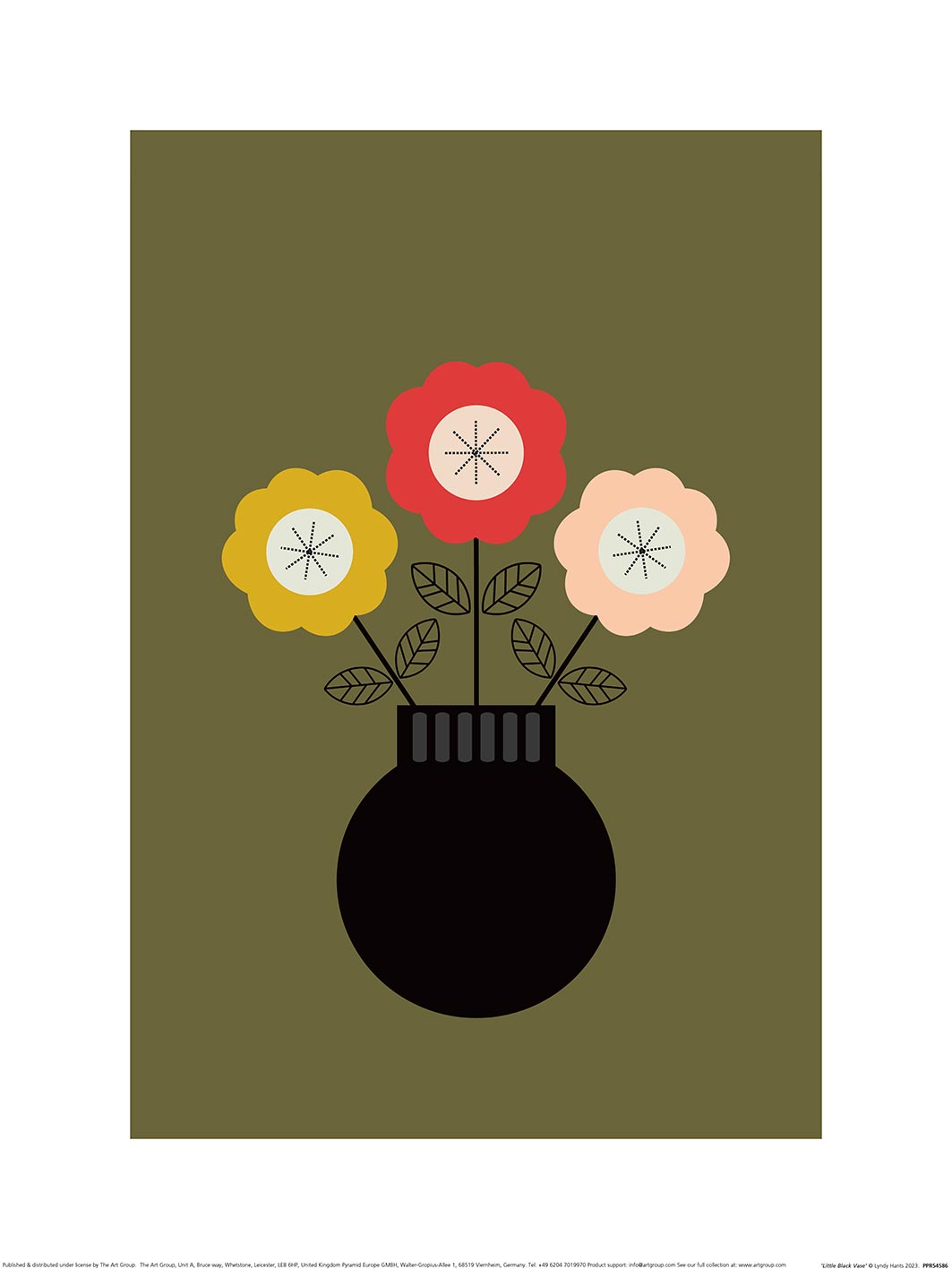 Lyndy Hants (Little Black Vase) Art Prints