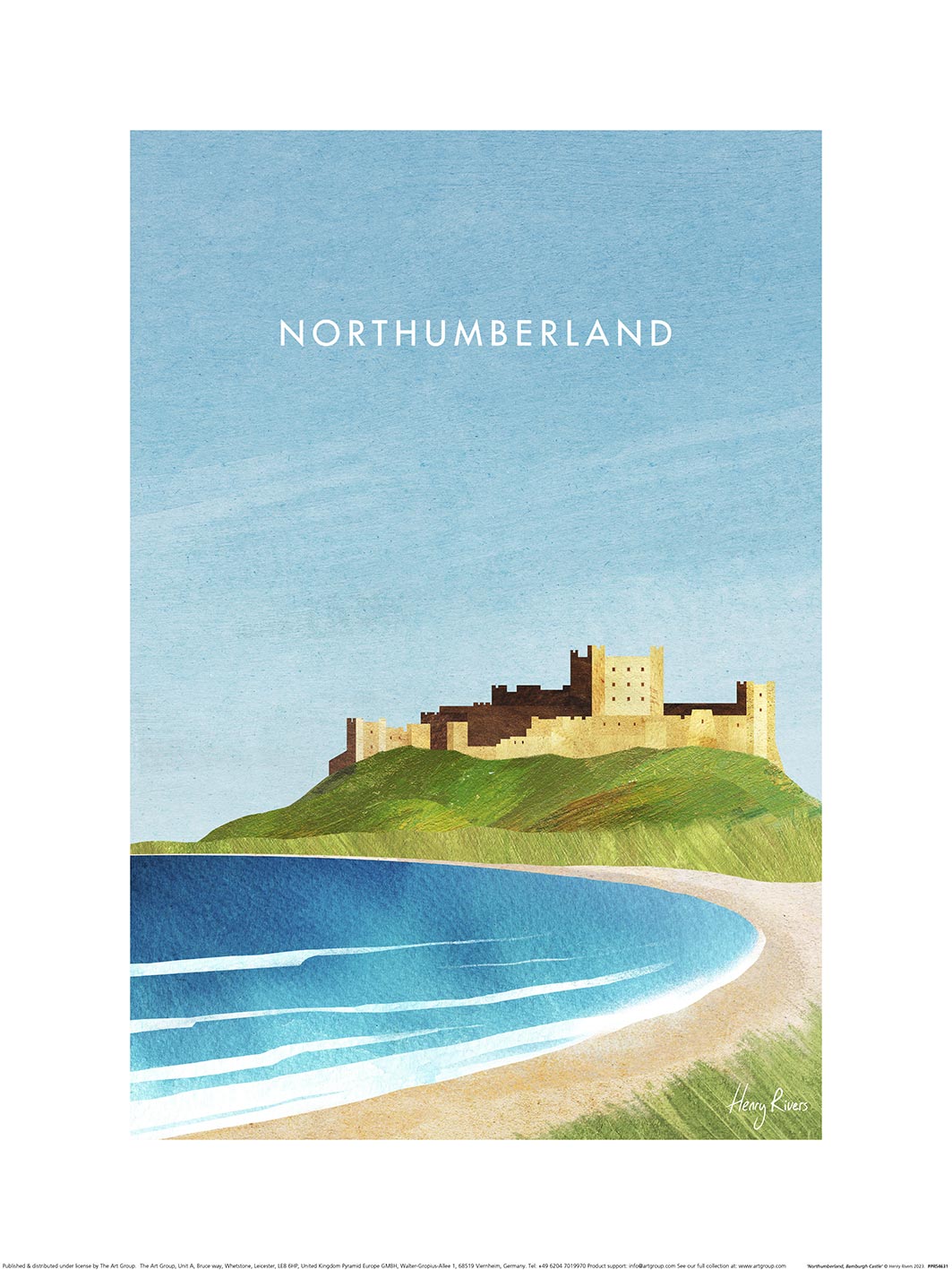 Henry Rivers (Northumberland, Bamburgh Castle) Art Prints