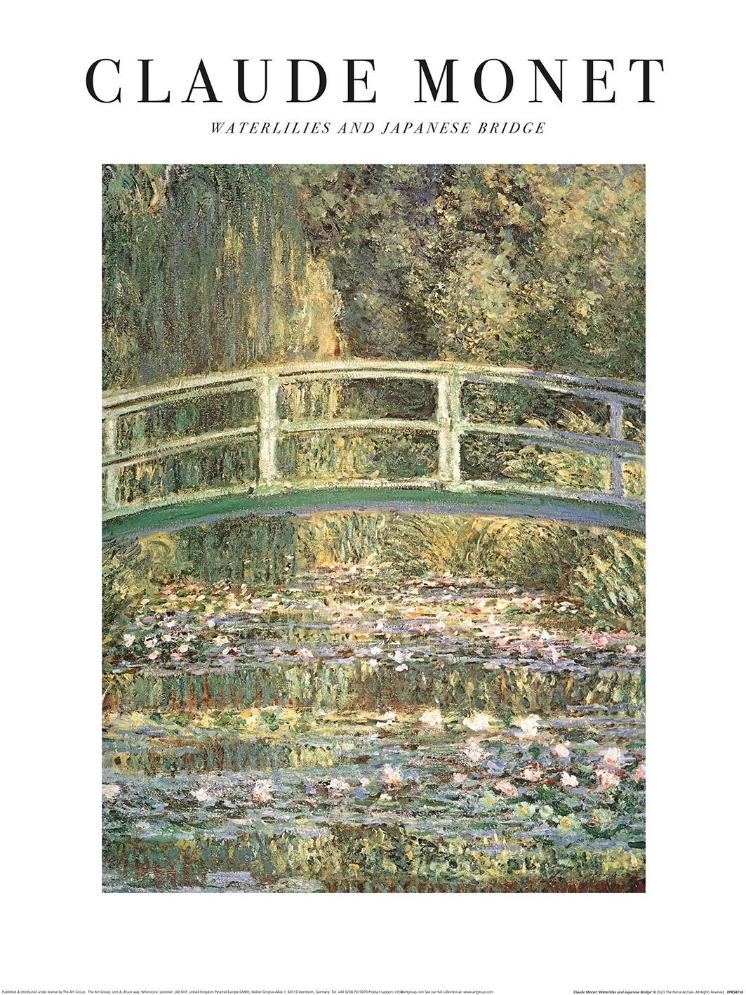 Water Lilies (Version 2) By Claude Monet - Giclee Canvas Print, Various Sizes