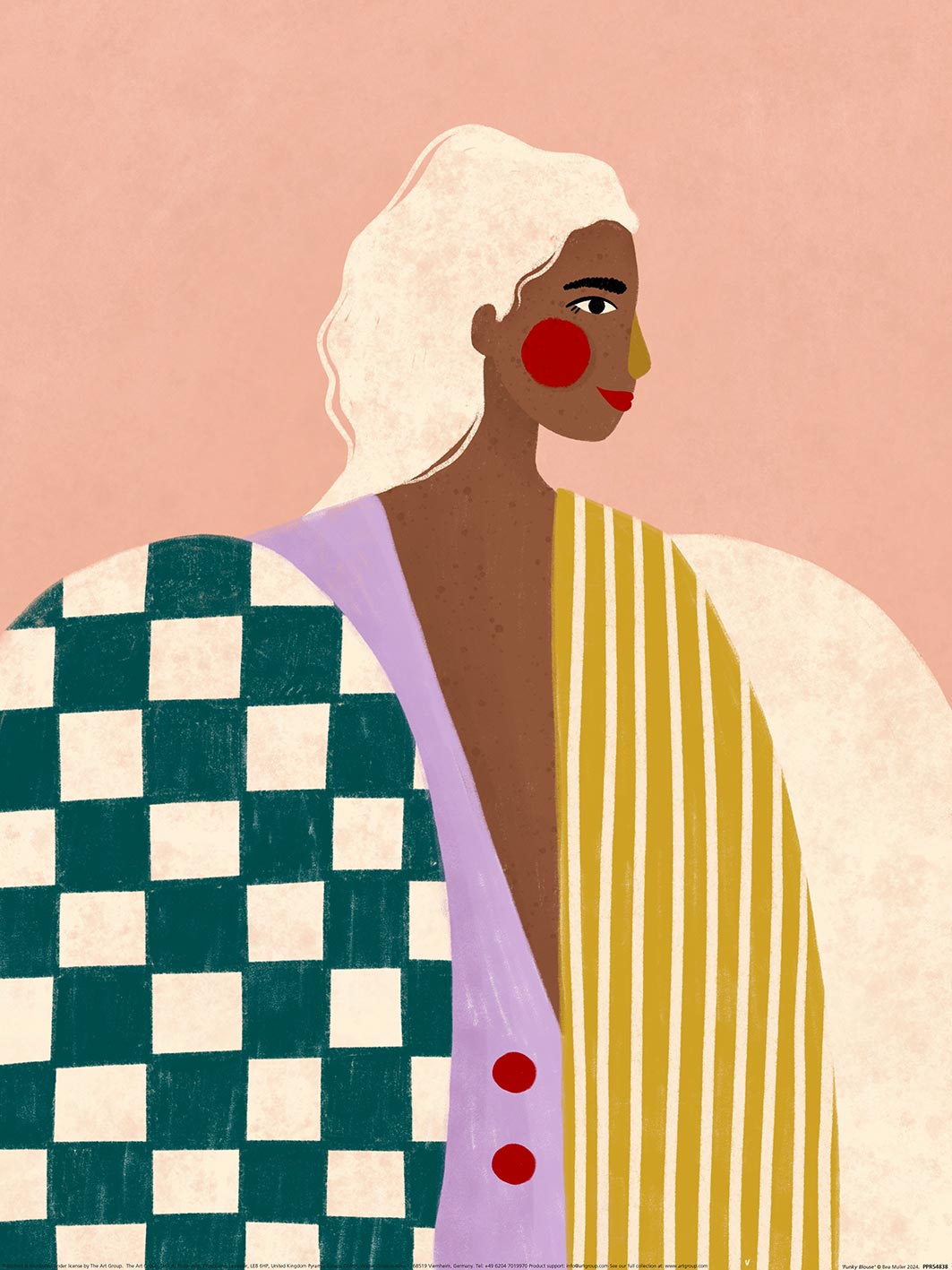 Bea Muller (Funky Blouse) Art Print