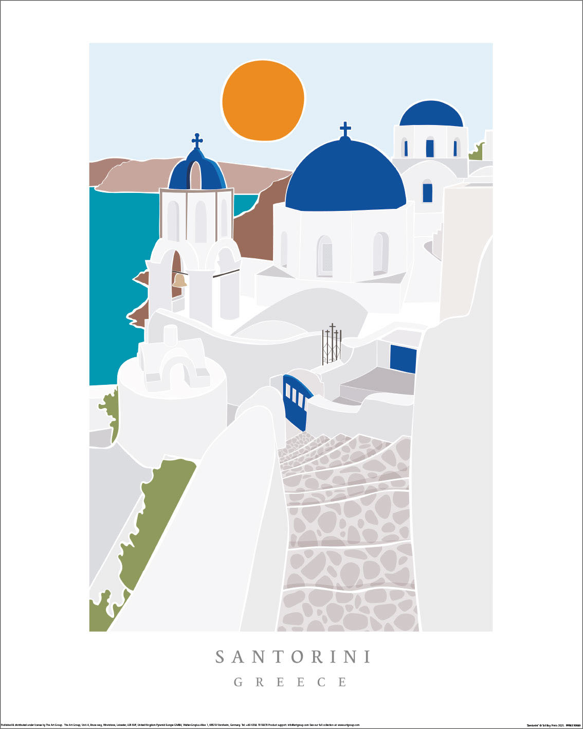 Tall Boy Prints (Santorini) Art Prints