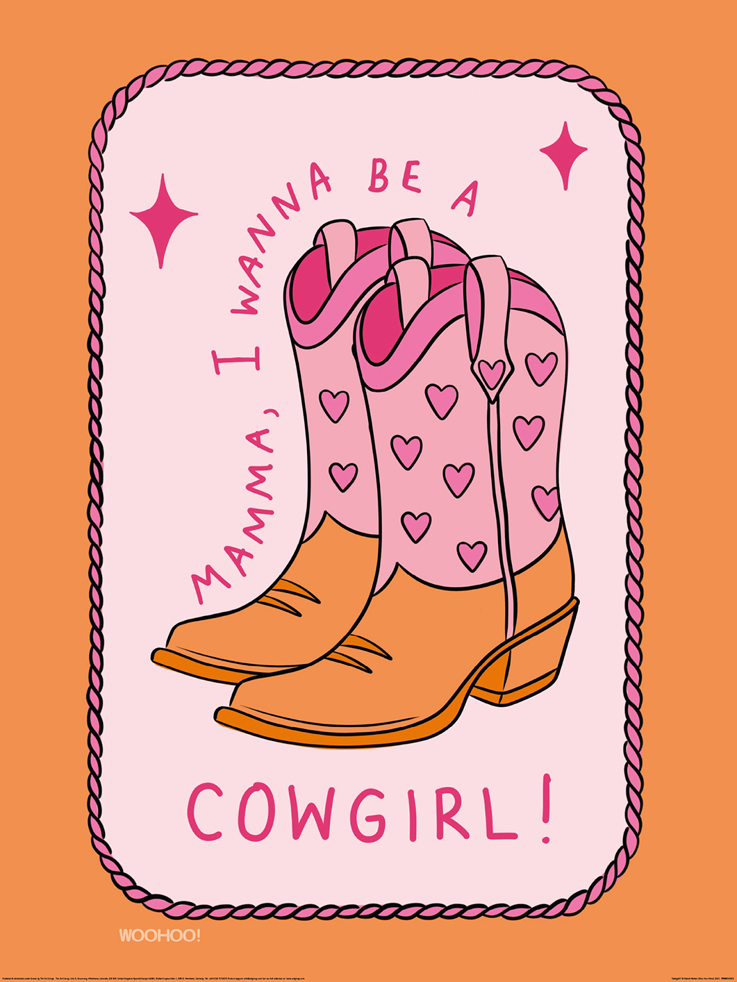 Mandi Welton - Woo Hoo Prints (Cowgirl!) Art Print