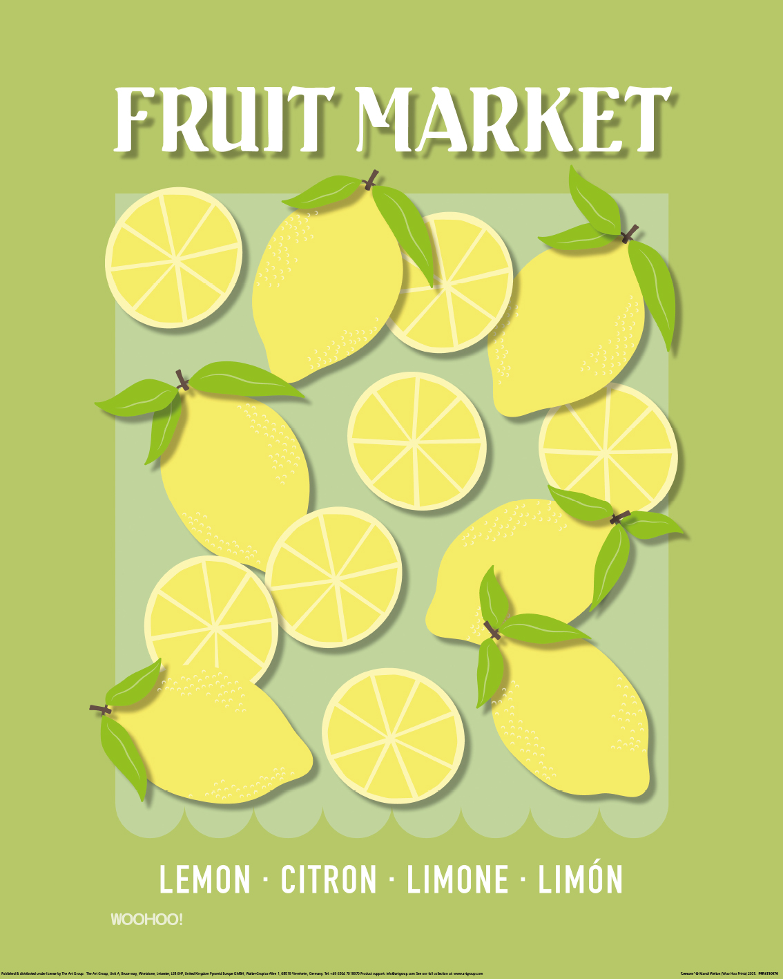 Mandi Welton - Woo Hoo Prints (Lemons) Art Print