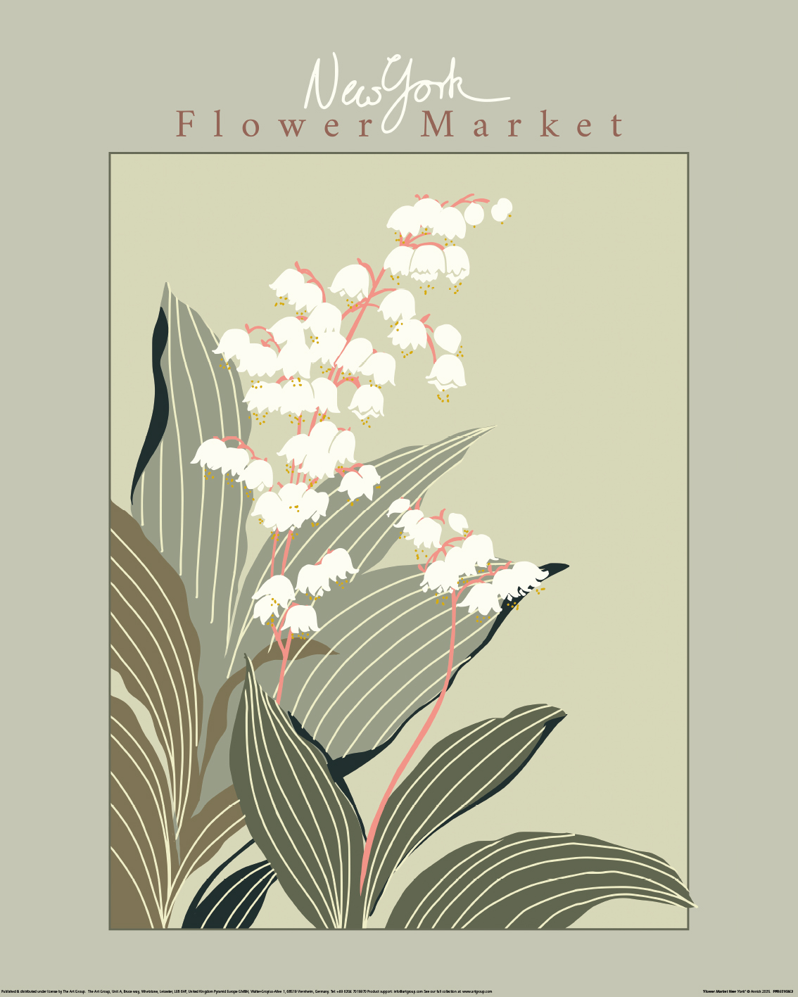 Annick (Flower Market New York) Art Print
