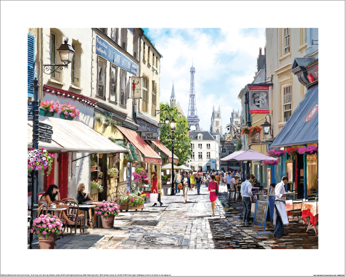 Richard Macneil (Paris Café Street) Art Prints