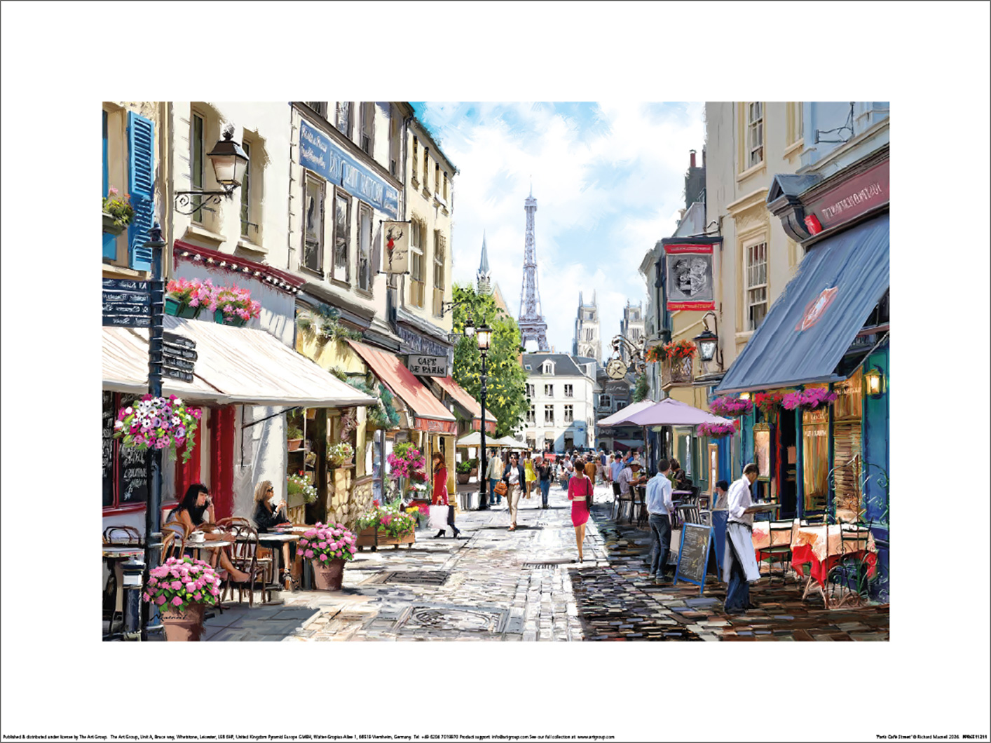 Richard Macneil (Paris Café Street) Art Prints
