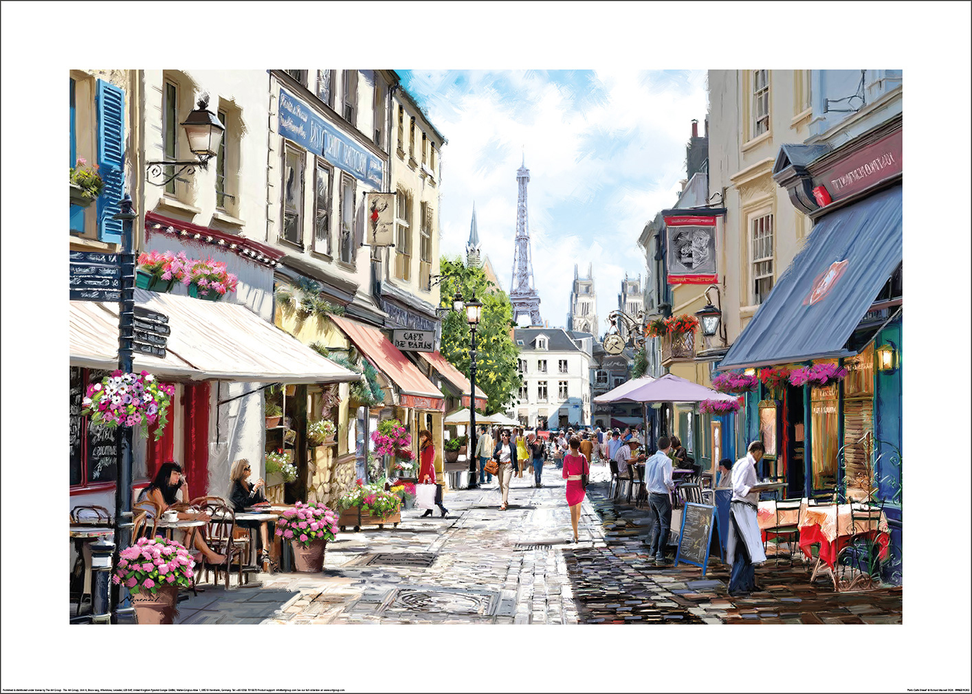 Richard Macneil (Paris Café Street) Art Print