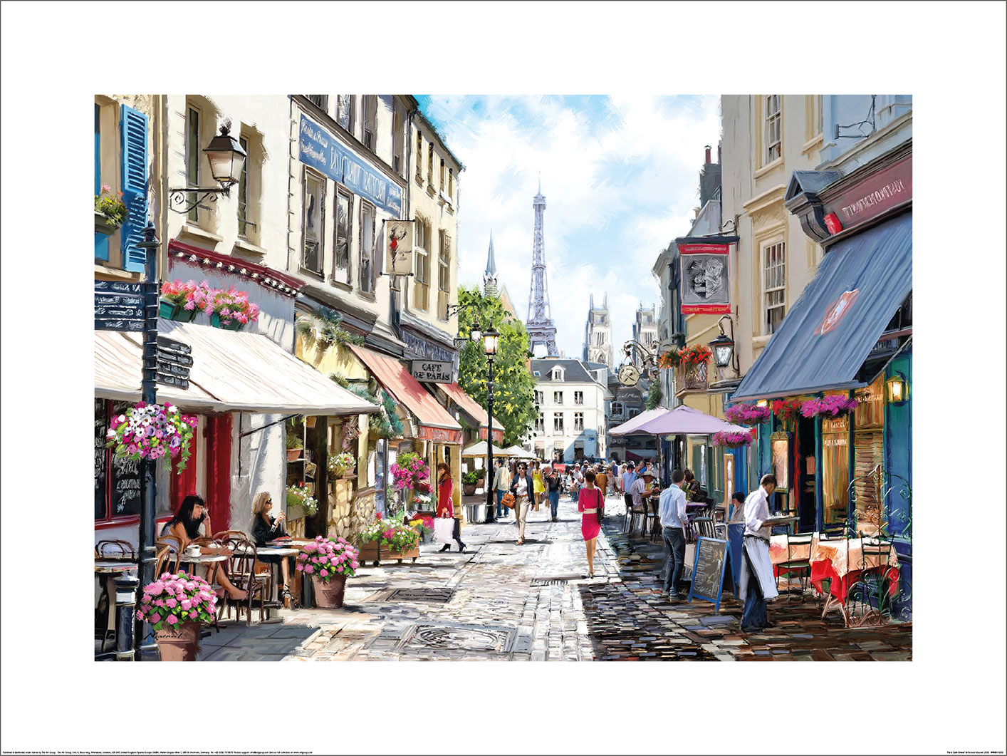 Richard Macneil (Paris Café Street) Art Prints