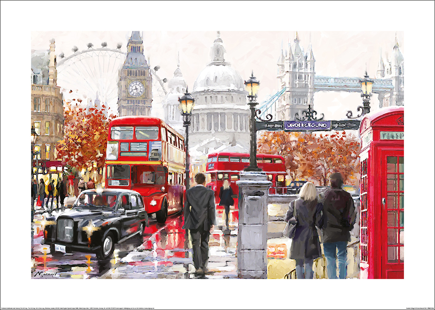 Richard Macneil (London Collage) Art Print