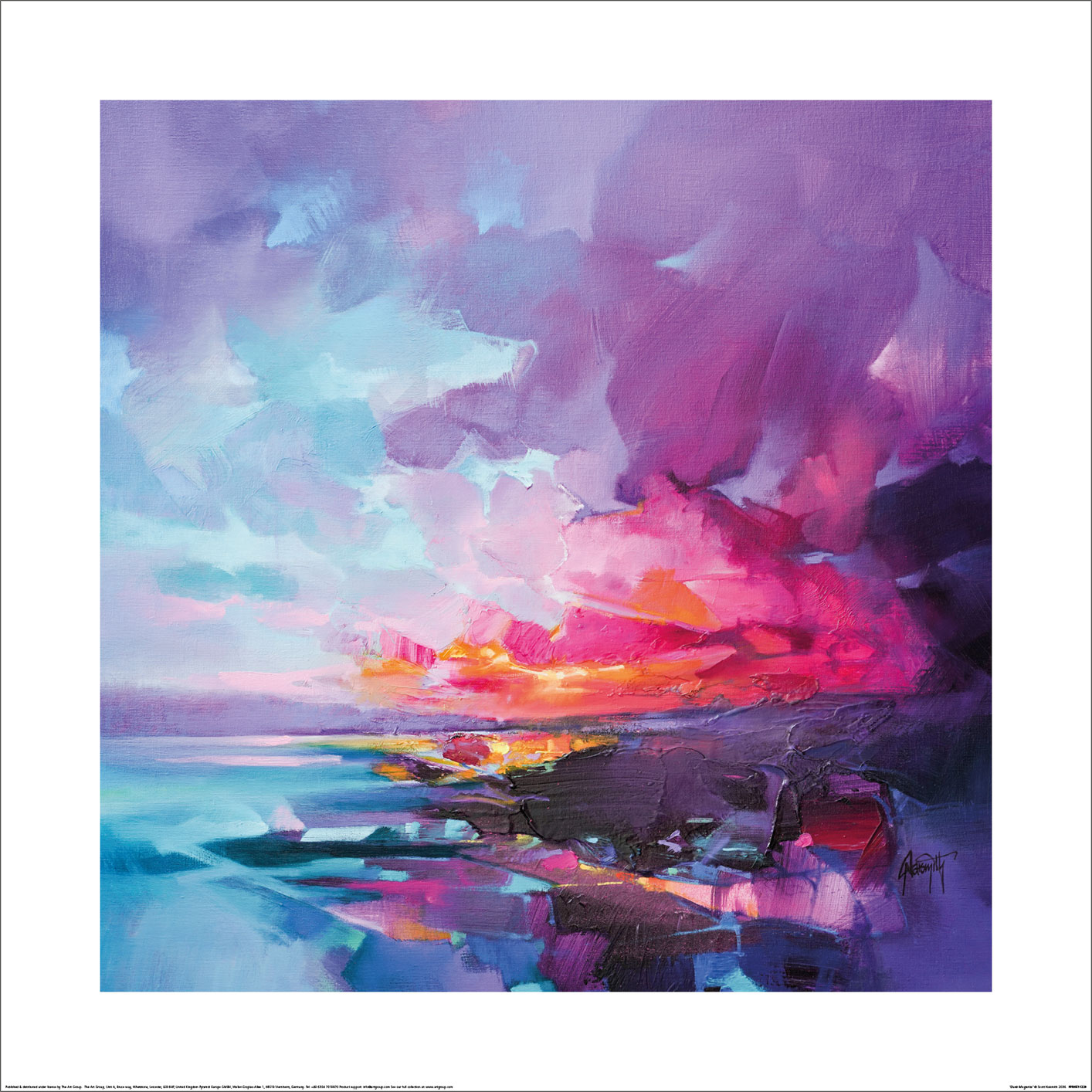 Scott Naismith (Dusk Magenta) Art Print