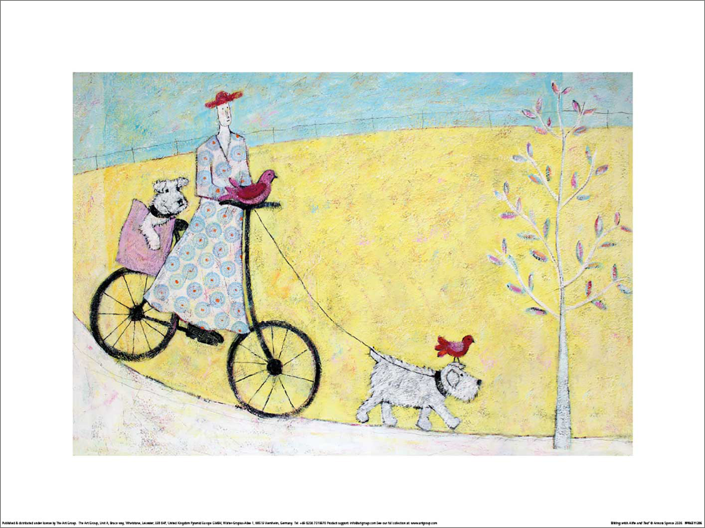 Annora Spence (Biking with Alfie and Ted) Art Print