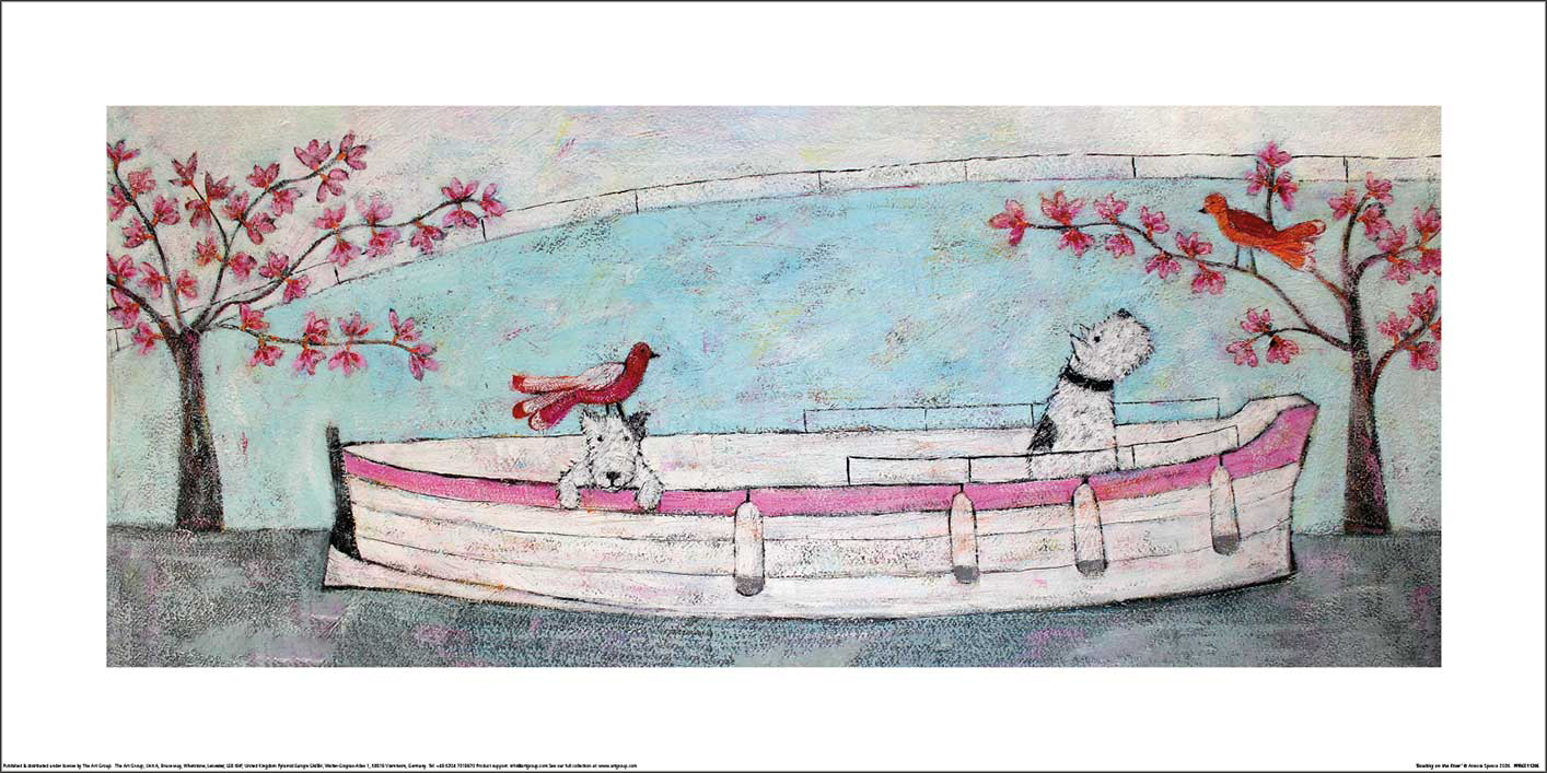 Annora Spence (Boating on the River) Art Print