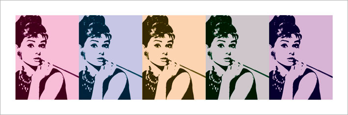Audrey Hepburn (Cigarello) Art Print