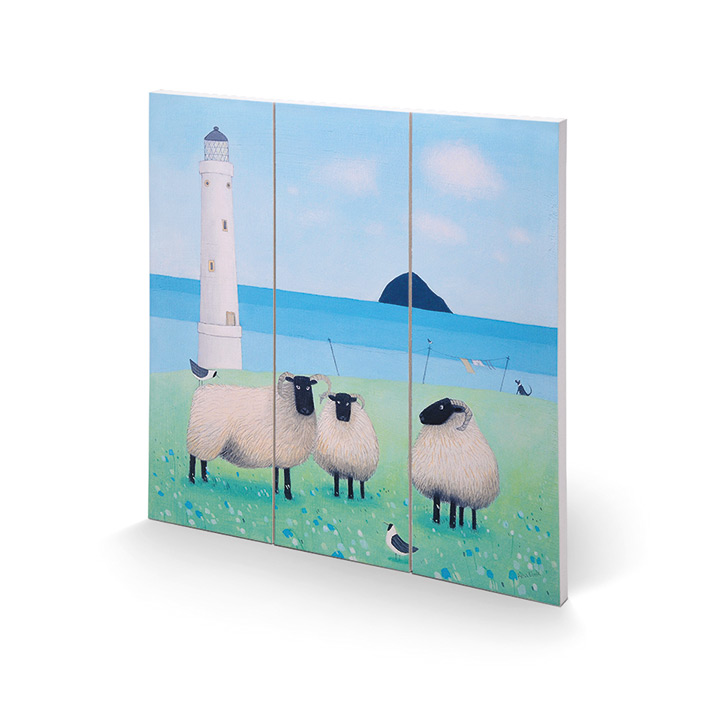 Ailsa Black (Wind on Wool) Wood Prints