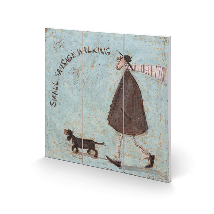 Sam Toft (Small Sausage Walking) Wood Prints