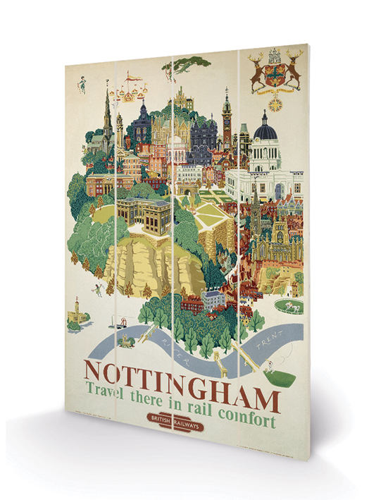 Nottingham (1) Wood Prints