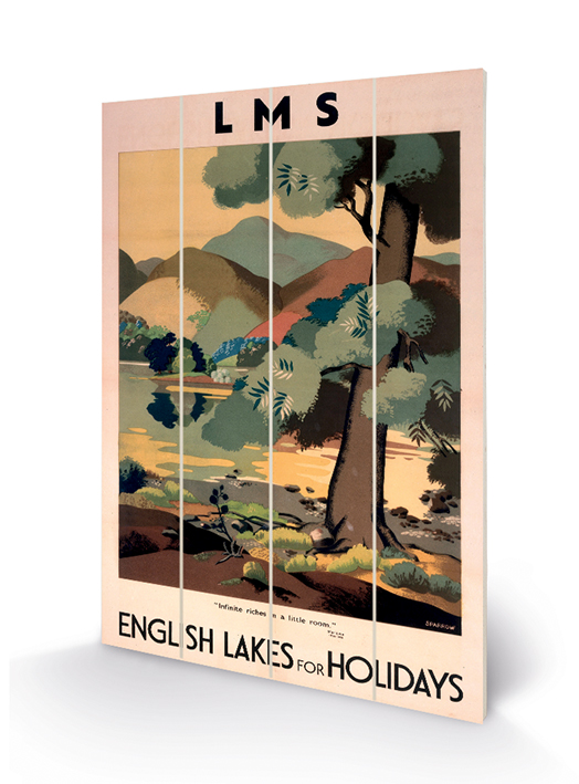English Lakes for Holidays Wood Print