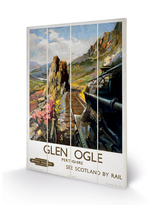 Glen Ogle Wood Print