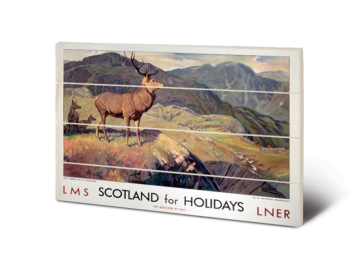 Scotland for Holidays Wood Print
