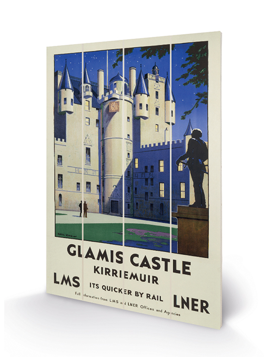 Glamis Castle Wood Print