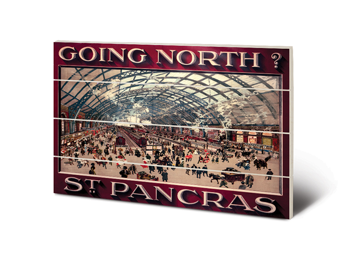 St Pancras Wood Print