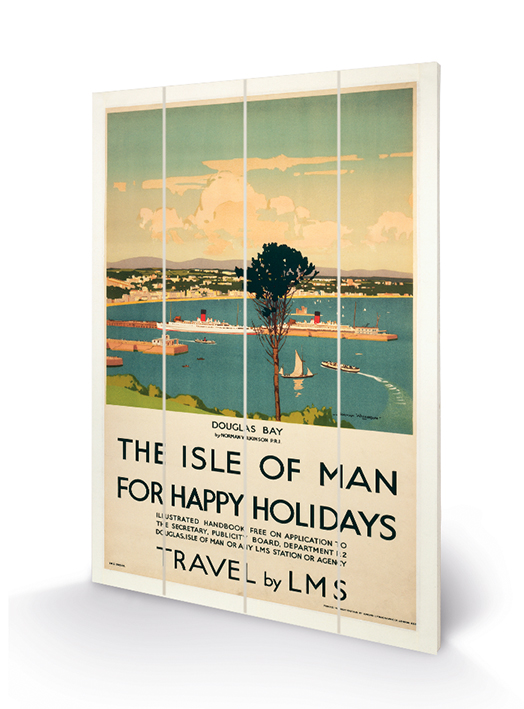 Isle of Man (Happy Holidays) Wood Print