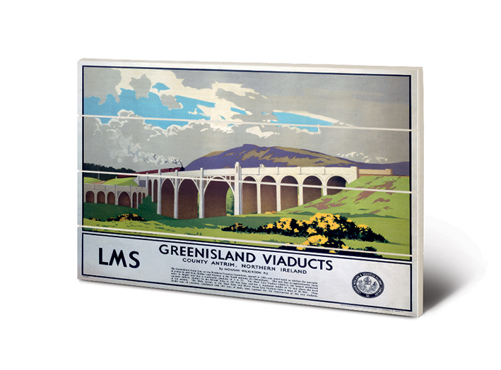 Greenisland Viaducts Wood Print