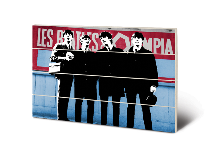 The Beatles In Paris Wood Print