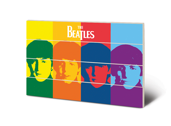 The Beatles (Pop Art) Wood Print