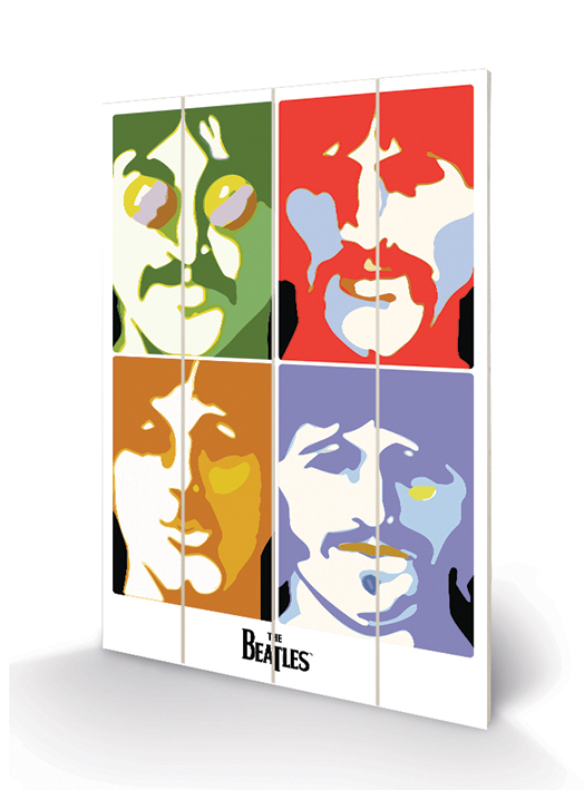 The Beatles (Sea of Science) Wood Print