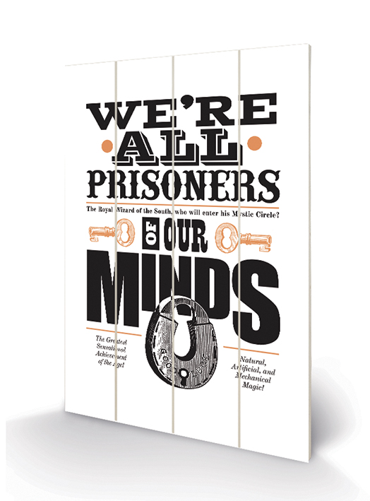 asintended (Prisoners Of Our Minds) Wood Print