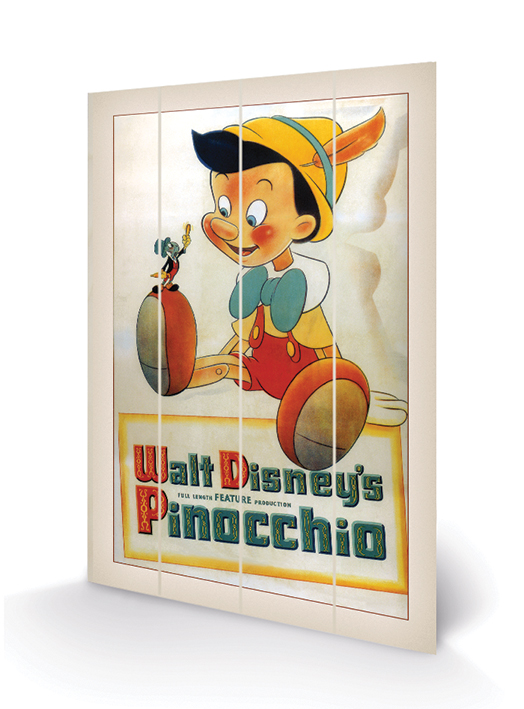 Pinocchio (Conscience) Wood Print