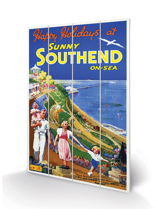 Southend-on-Sea (Happy Holidays) Wood Print