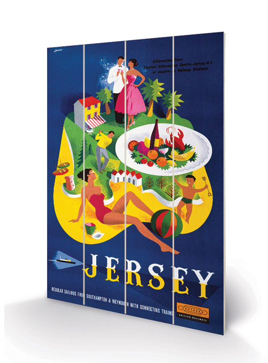 Jersey (Blue) Wood Print