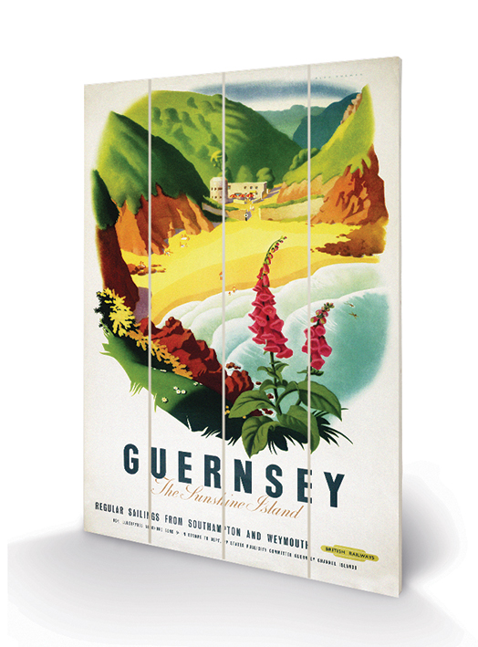 Guernsey (Beach) Wood Print