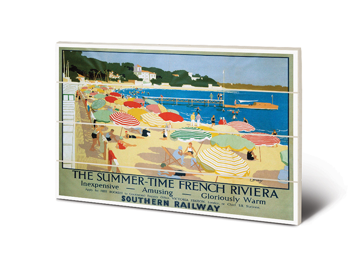 French Riviera Wood Print