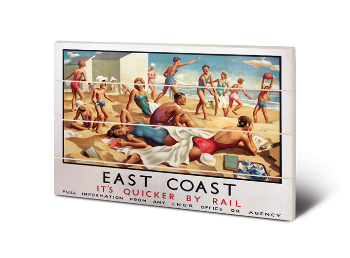 East Coast (Beach) Wood Print