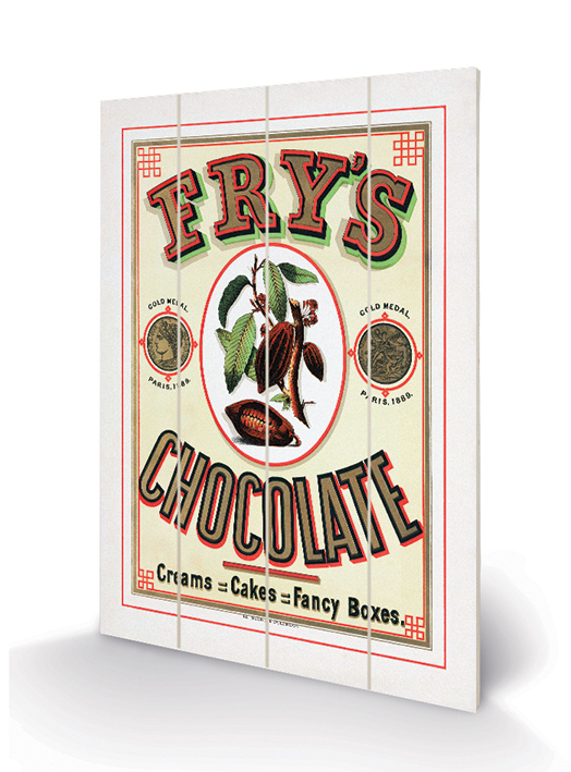 Fry's Chocolate Wood Print
