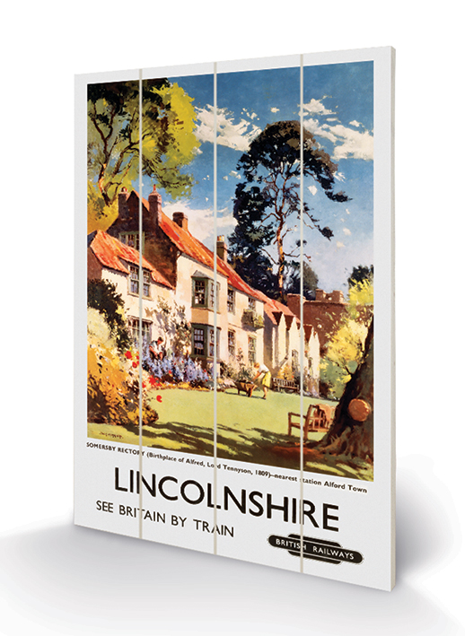 Lincolnshire (Somersby Rectory by Jack Merriott) Wood Prints