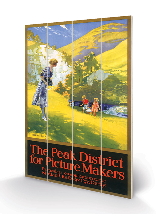 Peak District (For Picture Makers by Charles E Turner) Wood Prints