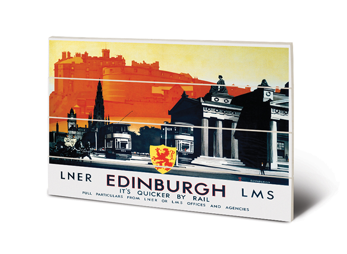 Edinburgh (Trams) Wood Prints