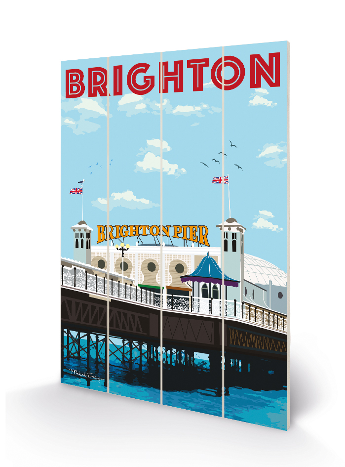 MOKOH (Brighton) Wood Print