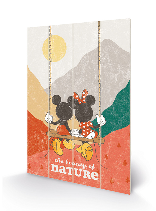 Mickey Mouse (The Beauty of Nature) Wood Print
