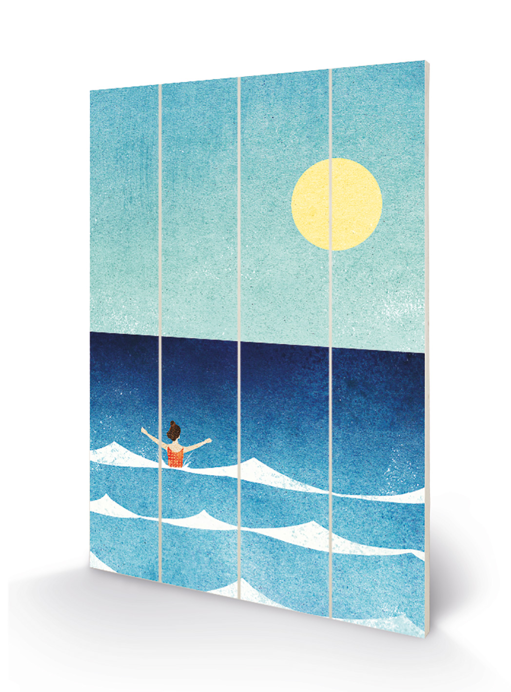 Henry Rivers (Sea Swim) Wood Prints