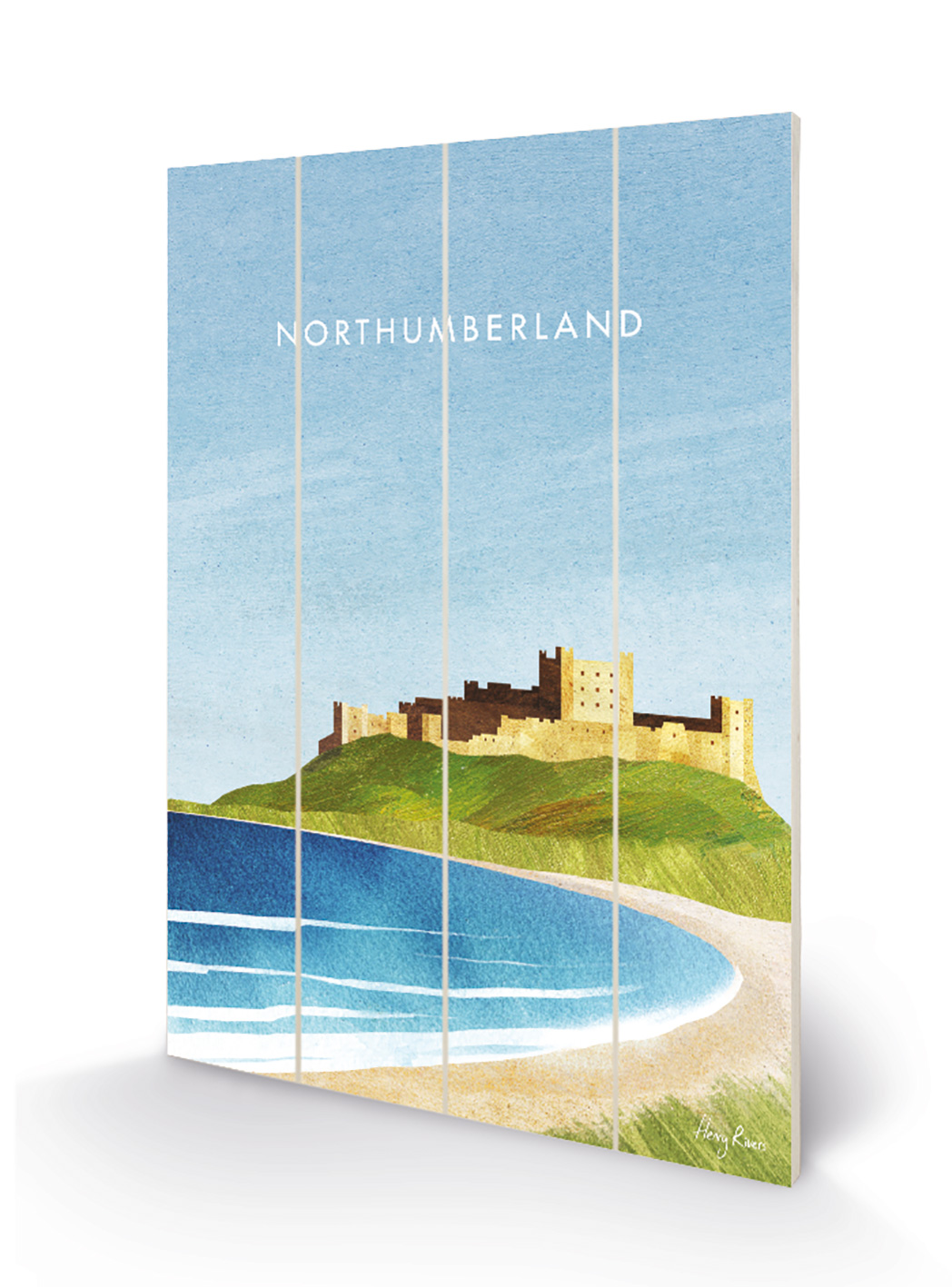 Henry Rivers (Northumberland, Bamburgh Castle) Wood Print