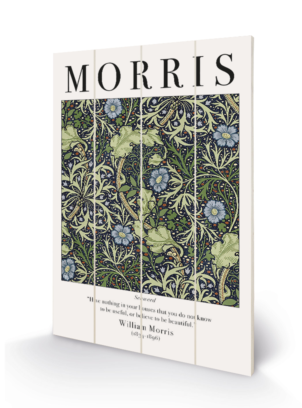 Willaim Morris (Seaweed) Wood Print