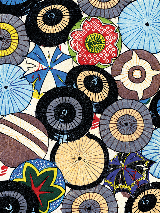 Piddix (Vintage Japanese Umbrellas) Canvas Prints