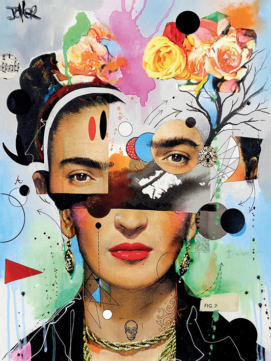 Loui Jover Kahlo Anaylitica Canvas Print The Art Group