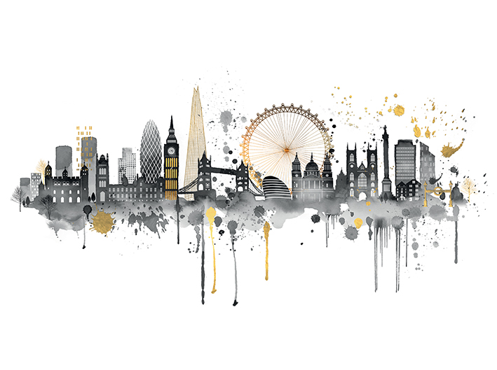 Summer Thornton (London Skyline) Canvas Prints